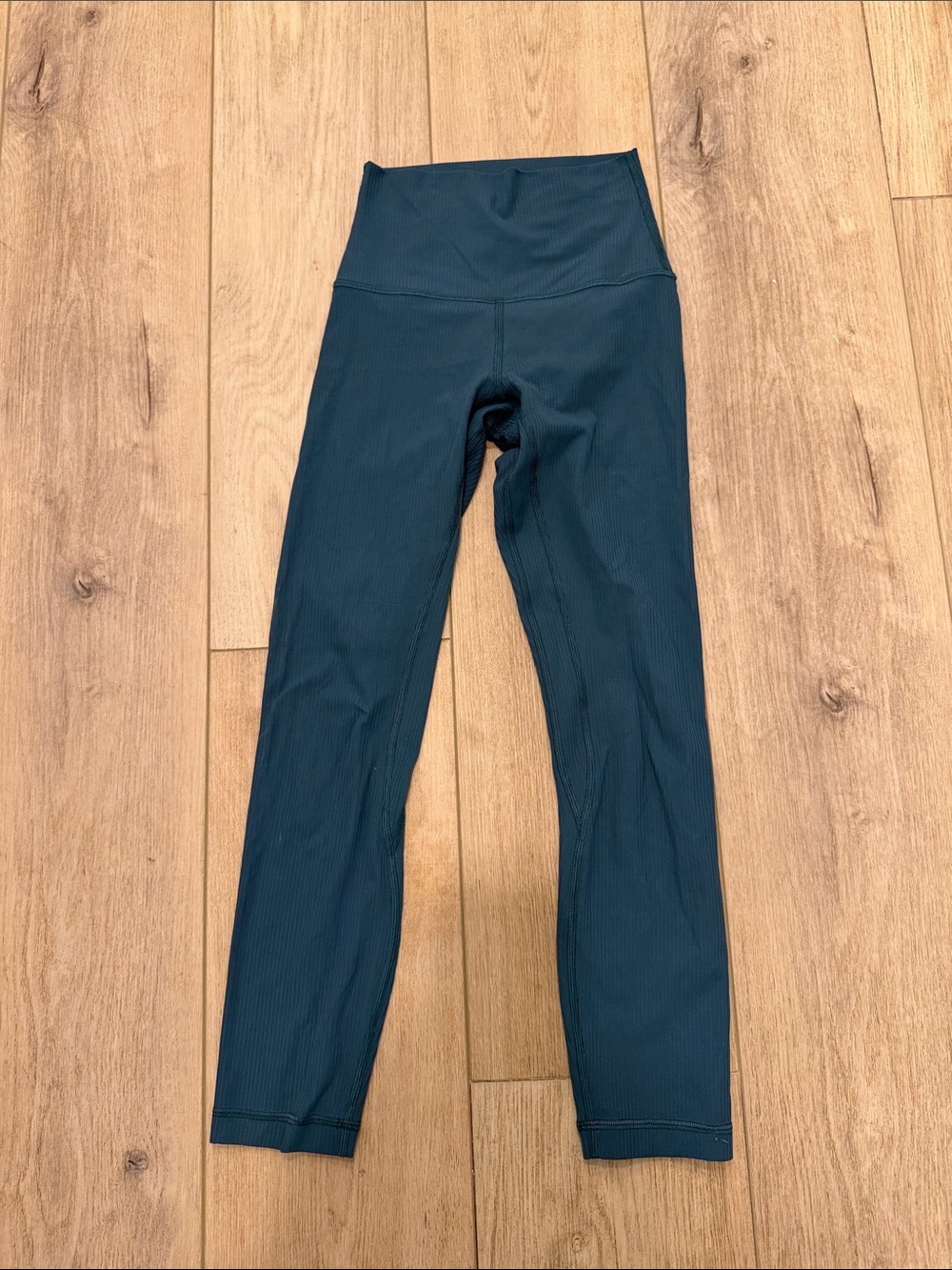 Lululemon Align High-Waist Teal Ribbed Leggings